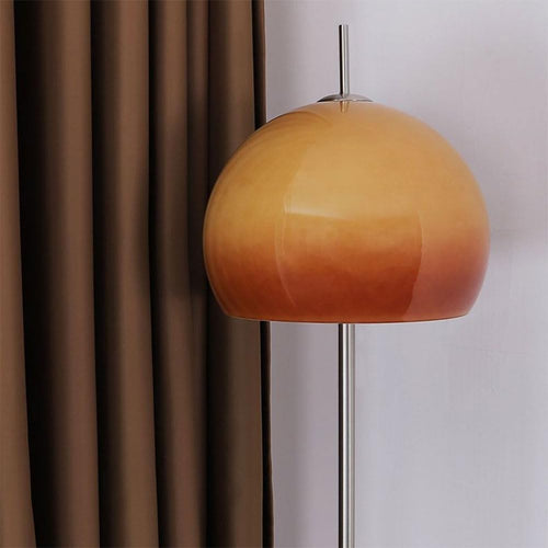 Mid Century Steh-/Dekoleuchte aus Glas