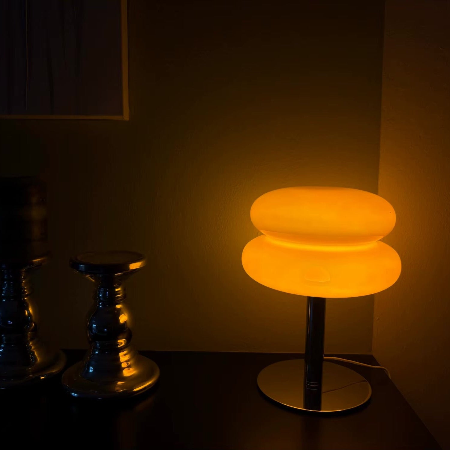 Macaron Deko-Lampe aus Glas