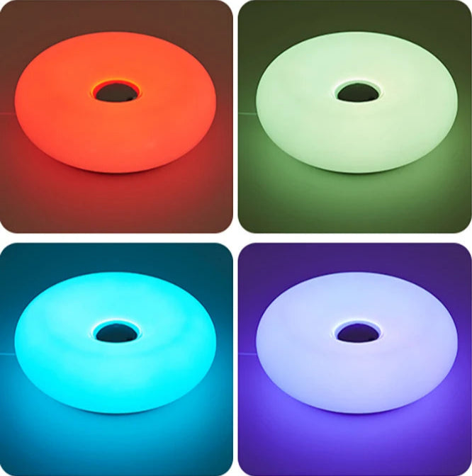 Donut Deko-Lampe im Space Age-Stil
