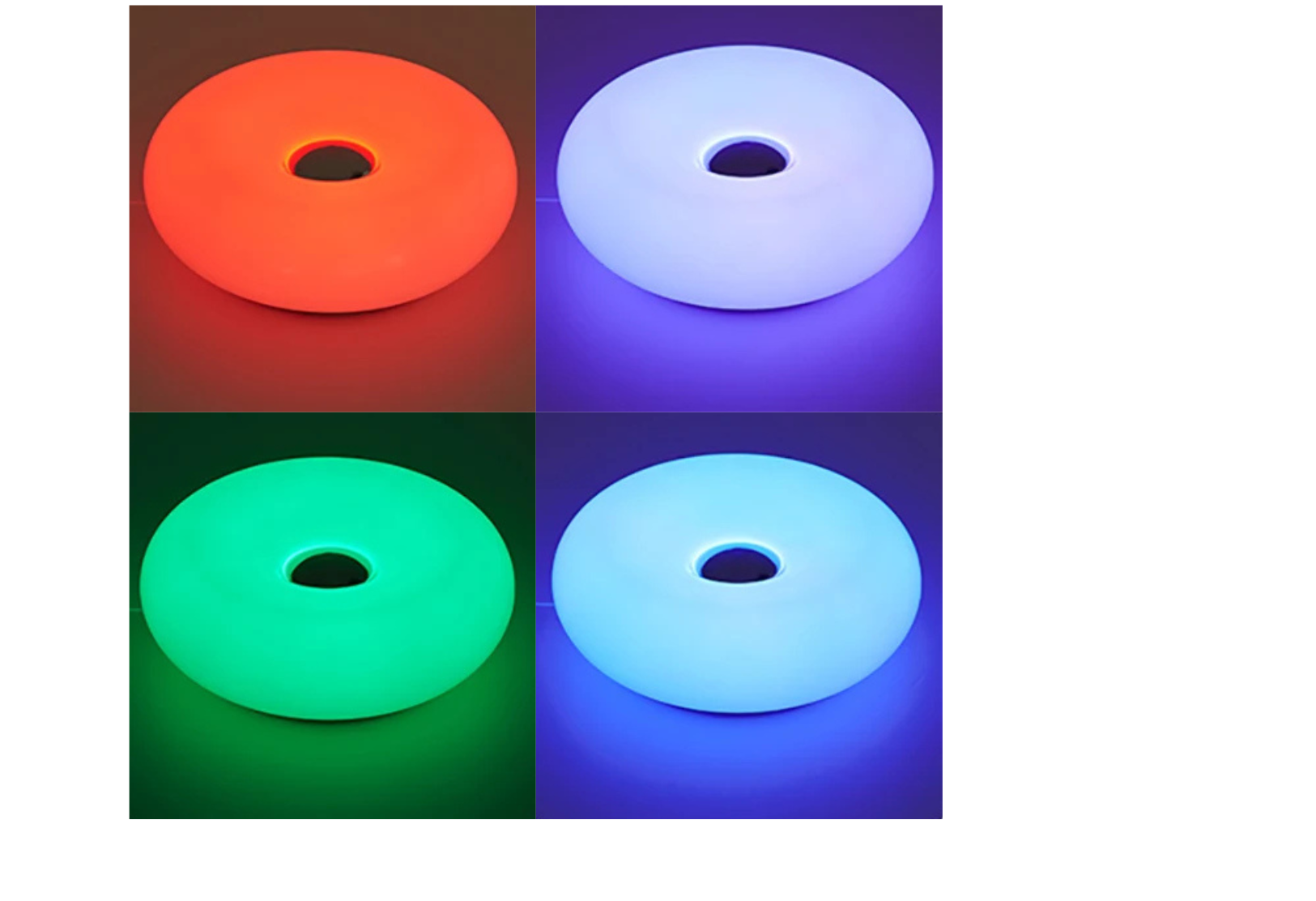 Donut Deko-Lampe im Space Age-Stil