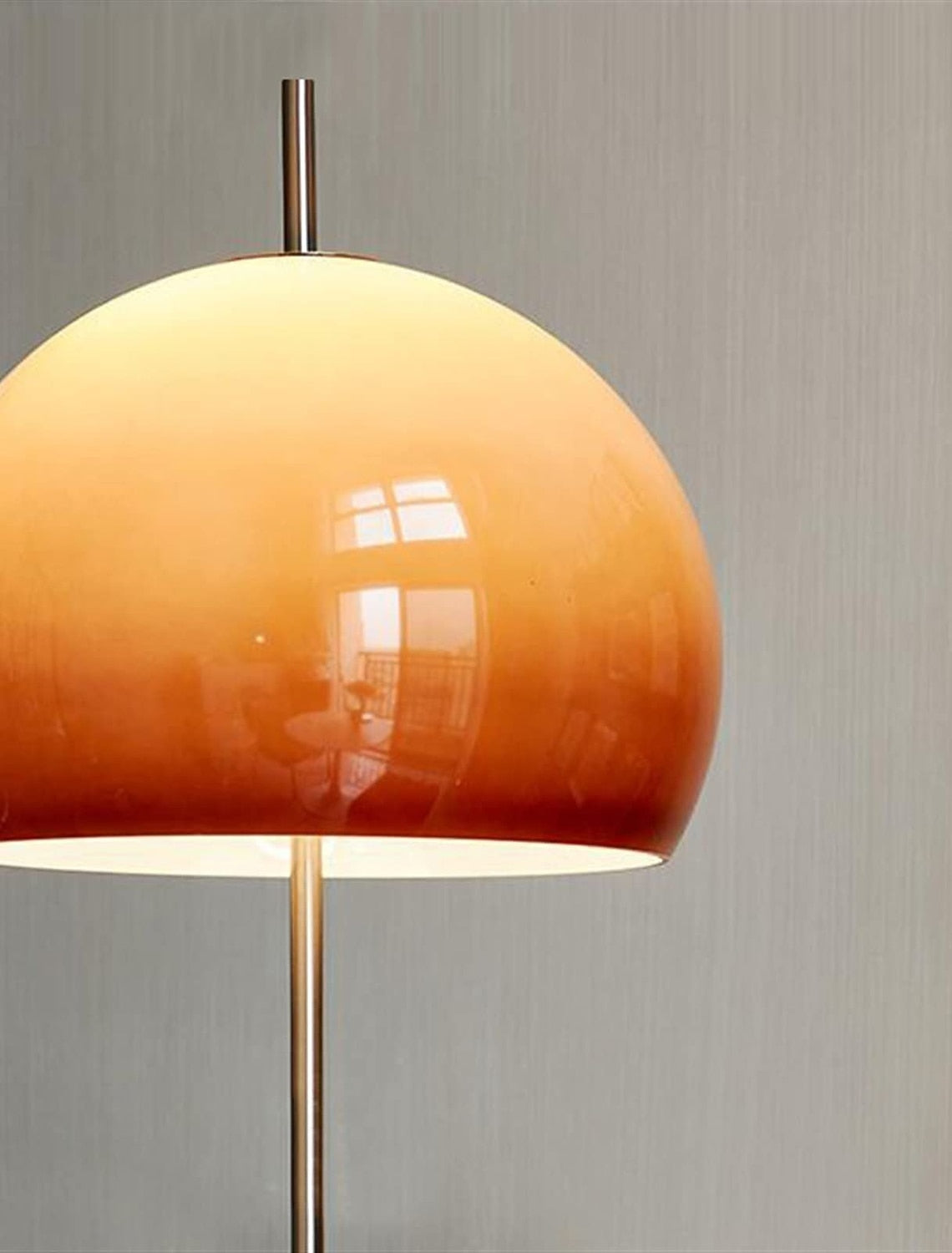 Mid Century Steh-/Dekoleuchte aus Glas